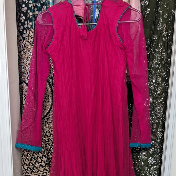 Shahpur Jat Anarkali Dress with stone-work and embroidery - Picture 4 of 5